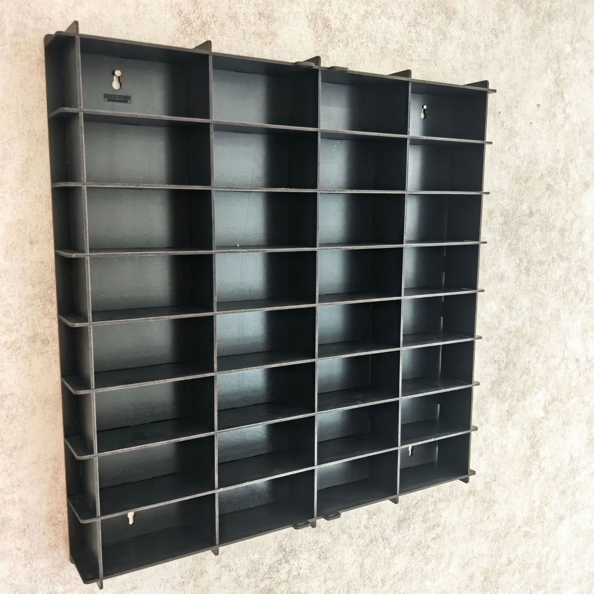 1:43 Scale Model Car Display Case with Acrylic Cover, 32 Slot Wall Mounted Diecast Car Showcase, Dustproof Collector Display Shelf