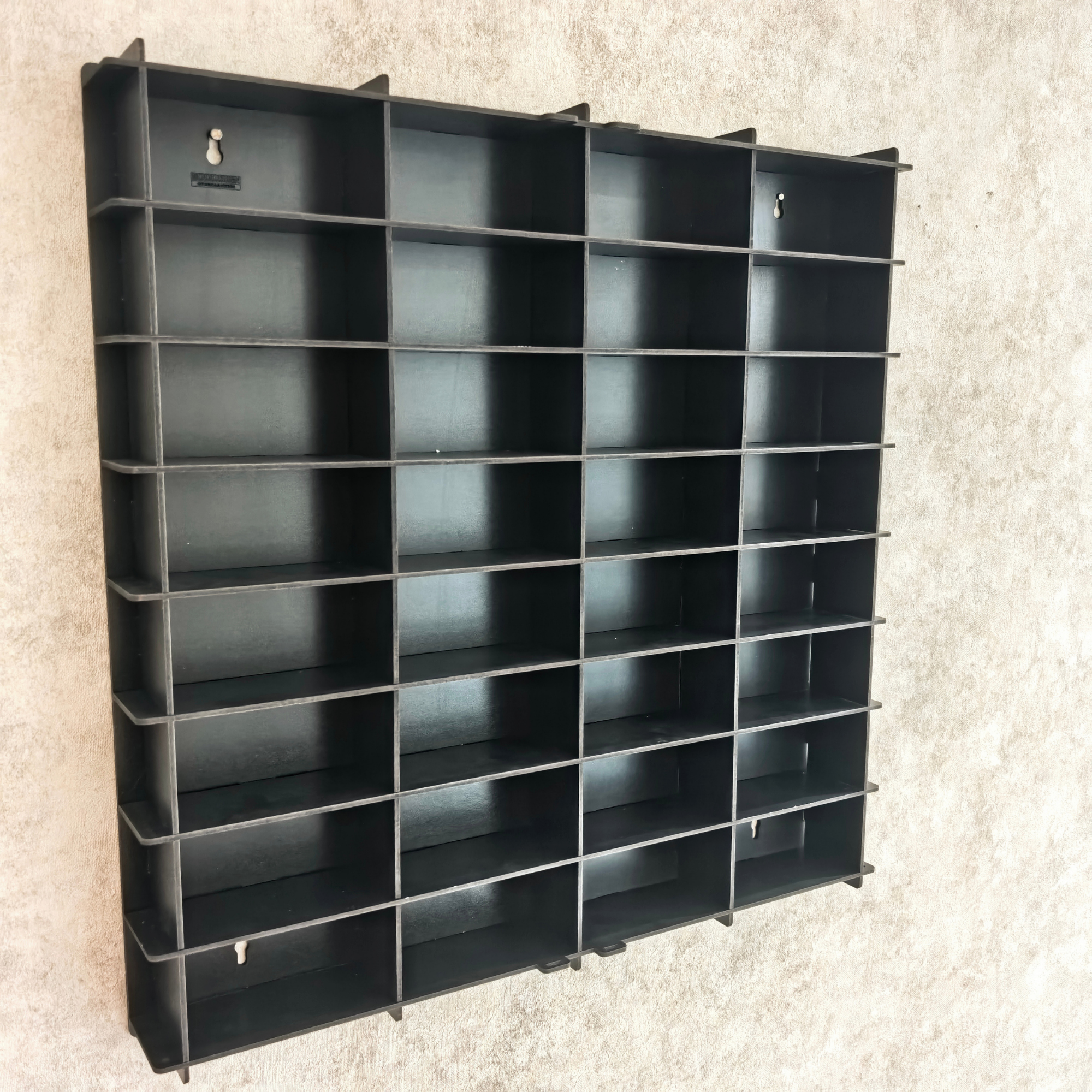 1:43 Scale Model Car Display Case with Acrylic Cover, 32 Slot Wall Mounted Diecast Car Showcase, Dustproof Collector Display Shelf
