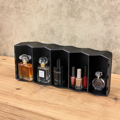 1:64 Car Display Case, Acrylic Covered Diecast Display Shelf, Mini Car Organizer, 5 Slot Wall Mounted and Desktop Showcase