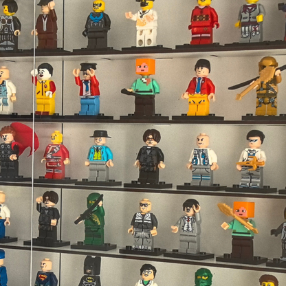 120+ Mini Figure Display Case, Wall Mounted Collectible Shelf, Acrylic Dustproof Display Cabinet, Large Figure Organizer, Free Shipping